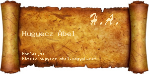 Hugyecz Ábel névjegykártya