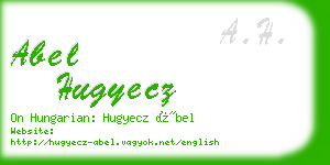 abel hugyecz business card